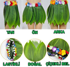 Jupe de fête hawaïenne d'inspiration tropicale Nessiworld, taille enfant