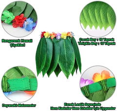 Jupe de fête hawaïenne d'inspiration tropicale Nessiworld, taille enfant