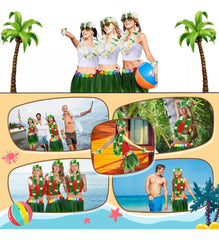 Jupe de fête hawaïenne d'inspiration tropicale Nessiworld, taille adulte