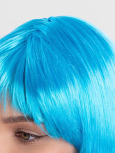 Nessiworld Turkuaz Açık Mavi Renk Düz Kesim Kısa Küt Parti Peruğu