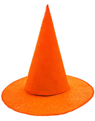 Nessiworld Turuncu Renk Keçe Cadı Şapkası Yetişkin Çocuk Uyumlu 35X38 cm