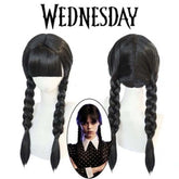 Perruque tressée noire Nessiworld Wednesday