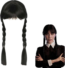 Perruque tressée noire Nessiworld Wednesday