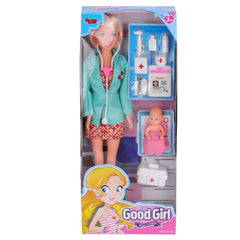 Nessiworld WG-115225A Aksesuarlı Doktor Bebek 29 cm -Vardem