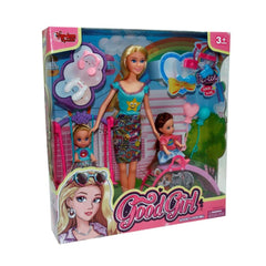 WG-66749 Boxed 29 cm Baby in the Park with 2 Children - Vardem Toys