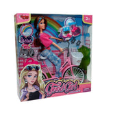 WG-66760 Boxed 29cm Bicycle Doll with Accessories - Vardem Toys