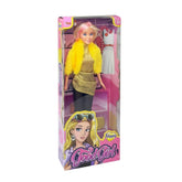 Nessiworld WG-66771 Shiny Draped Dress Doll 29 cm -Vardem