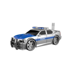 Voiture de police Nessiworld WY620A-B 1:16, son et lumière, à friction - Vardem