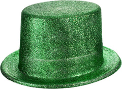 Chapeau de fête cylindrique en feutre pailleté vert Nessiworld
