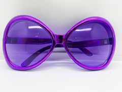 Nessiworld Yeşilçam Temalı Parti Gözlüğü Mor Renk 7x16 cm