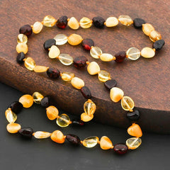 Collier d'ambre goutte pour adulte