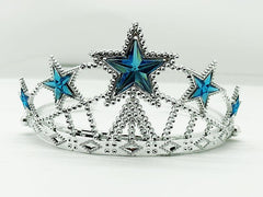 Couronne de princesse Elsa en forme d'étoile Nessiworld, couleur bleue, taille enfant 5 x 17 cm
