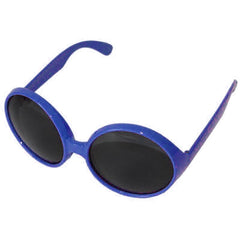 Nessiworld Round Yeşilçam 80s 90s Party Glasses Retro Blue Color