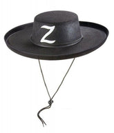 Chapeau Zorro à lacets taille adulte avec logo Nessiworld Z