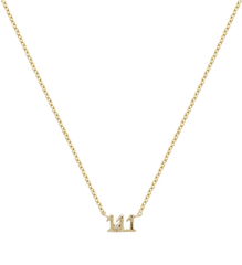 Zarif Melek Numarası Kolye - MeanYou