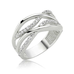 Silver Wave Women's Ring