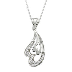 Silver Heart Necklace for Women