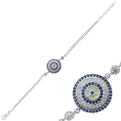 Silver Evil Eye Women's Bracelet