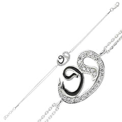 Silver Two-Vav Ladies Bracelet