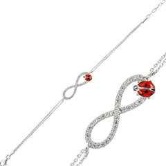 Bracelet femme Coccinelle infini en argent