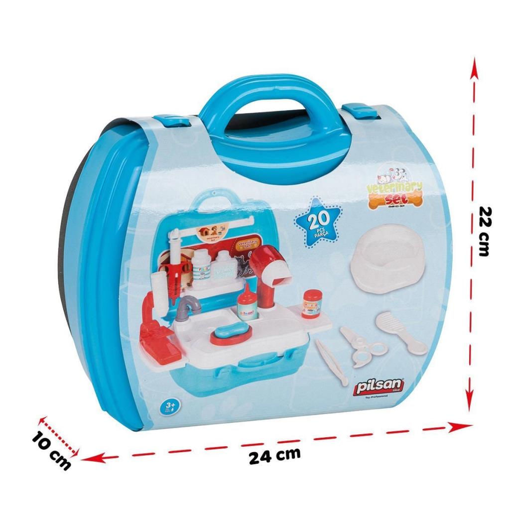 Nessiworld 03 564 Çantalı Veteriner Seti -Pilsan Oyuncak
