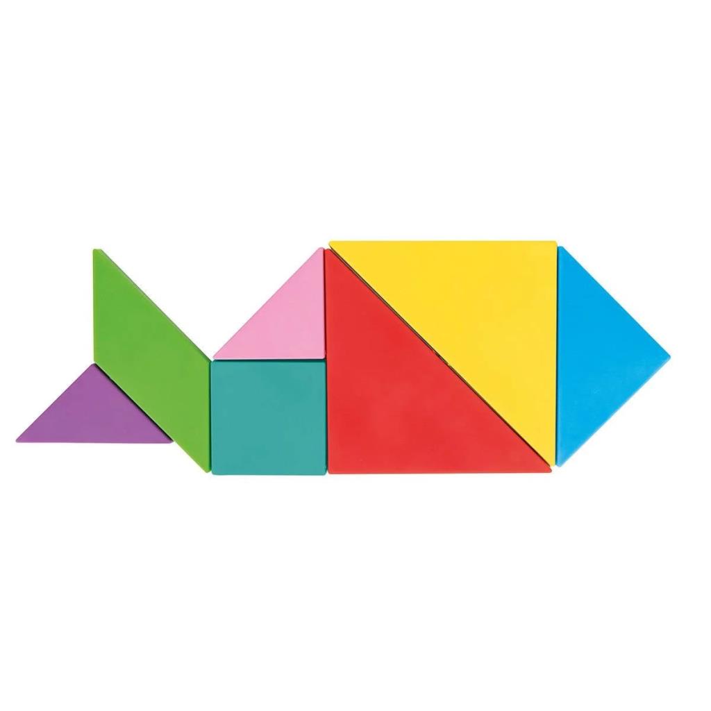 Nessiworld 03 569 Wooden Magnetic Tangram -Pilsan Toys