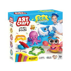 03684 Art Craft Sea Animals Set de pâte à modeler 200 gr