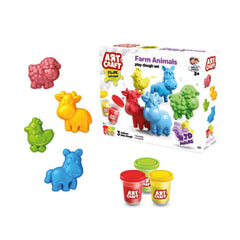 Nessiworld 03993 Art Craft Farm Animals Dough Set 168 Gr -Fentoys