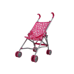 0662 SUN-MLB-BBK AKS STROLLER WALKING STICK FOLDING POLKA DOT DSN METAL