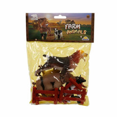 0708 Farm Animals Bag Animal Play Set Medium Size- Sunman