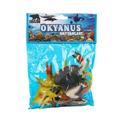 0709 Ocean Animals Bag Animal Play Set Medium Size