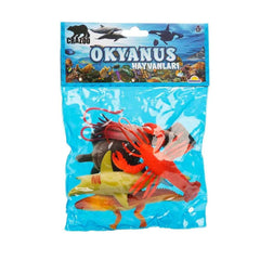 0709 Ocean Animals Bag Animal Play Set Medium Size