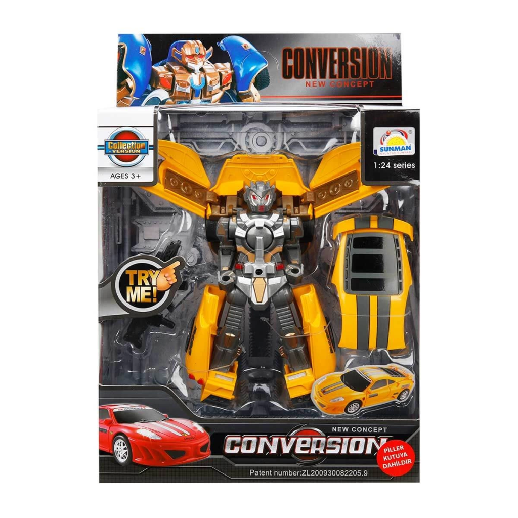Nessiworld 1:24 Sound and Light Transforming Robot 22 cm