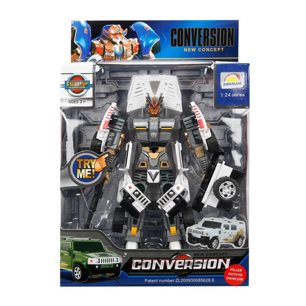 Nessiworld 1:24 Sound and Light Transforming Robot 22 cm
