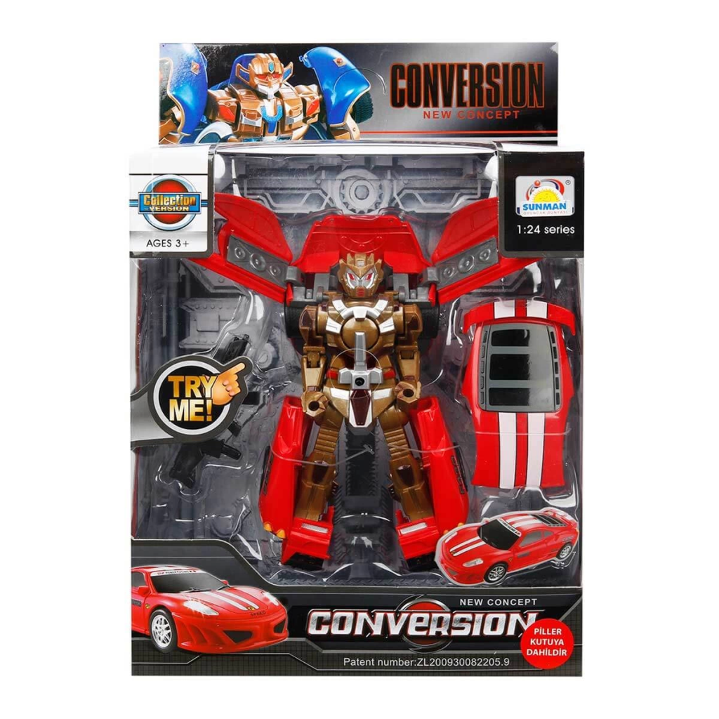 Nessiworld 1:24 Sound and Light Transforming Robot 22 cm
