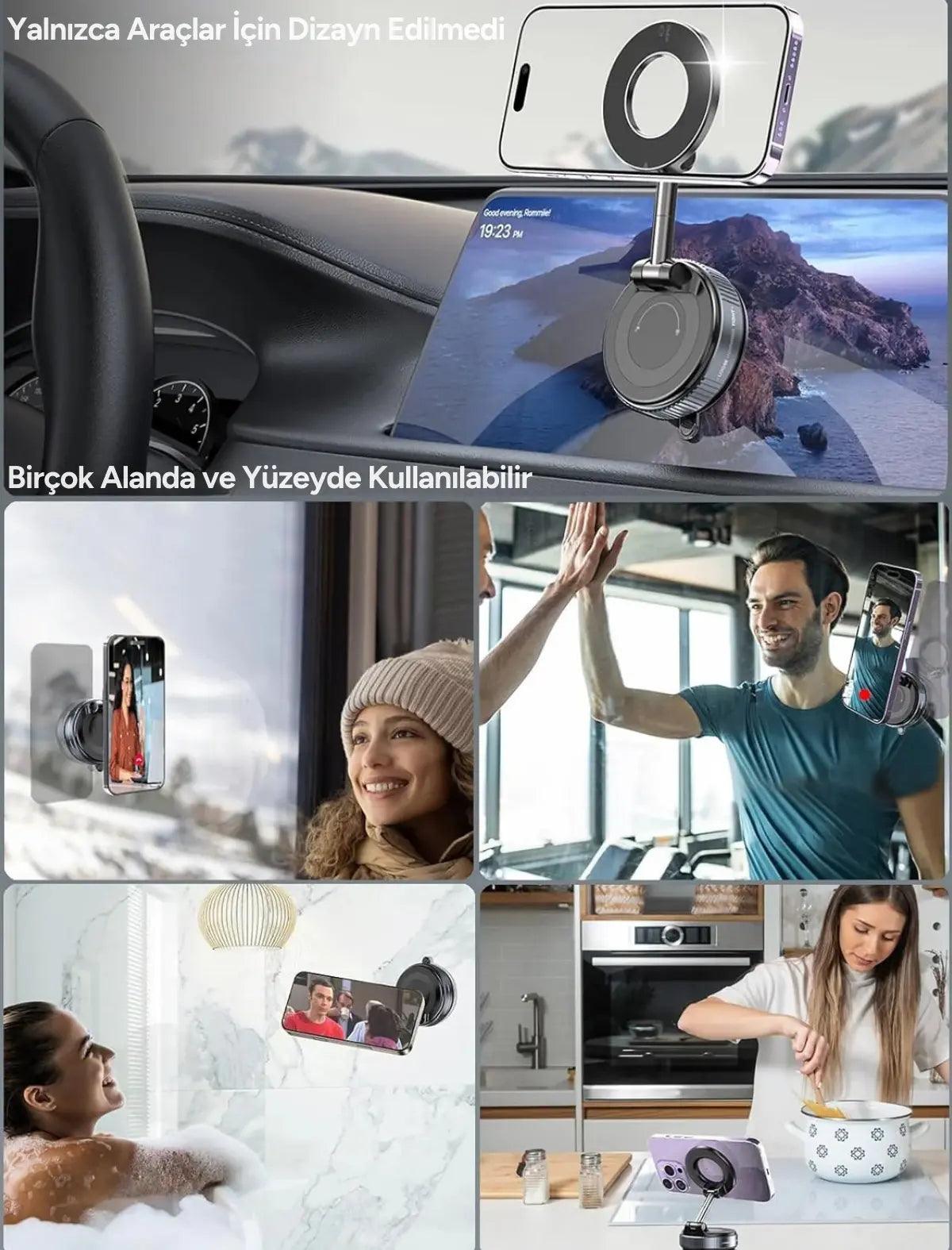 Ultra Strong Vacuum Magnetic Phone Holder