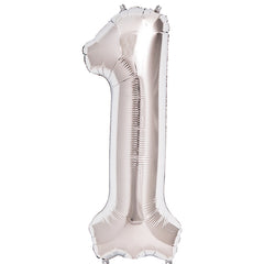 Nessiworld 1 Number Foil Balloon Silver 40 inch