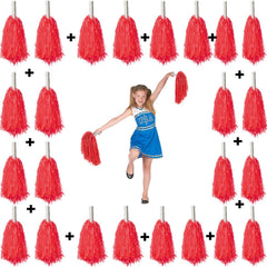 NessiWorld 10 Pairs (20 Pieces) Red Color 23 April 19 May 29 October School Show Pompoms