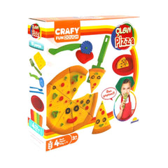 Nessiworld 1002012 Sunman, Crafy Crazy Pizza Play Dough Set 200 gr