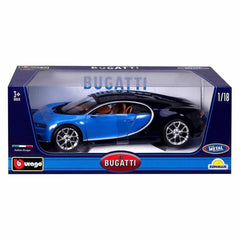 Nessiworld 1011040 1:18 Bugatti Chiron Model Blue Car -Sunman