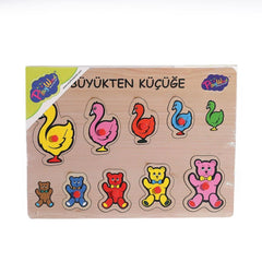 131-132 ONY Wooden Handle Puzzle Big to Small - Ten Years
