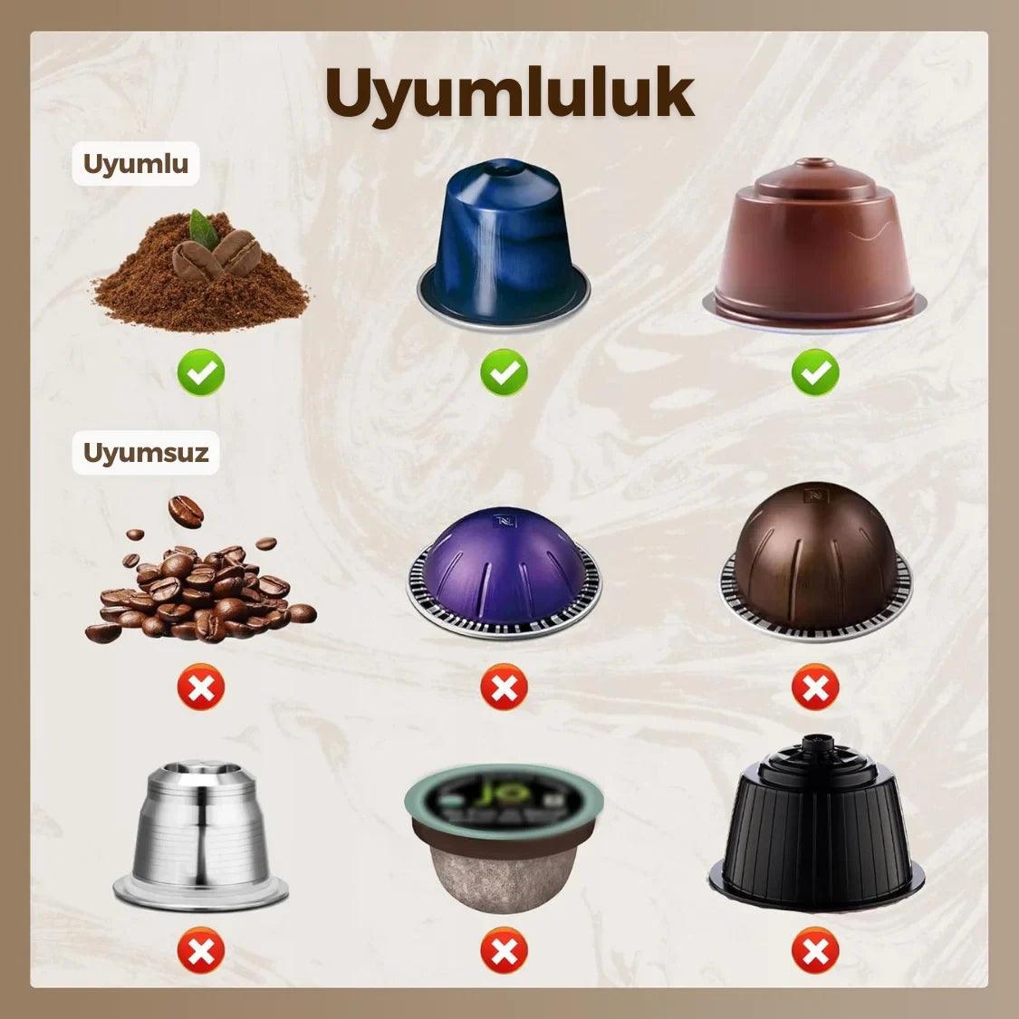 BaristaGo™ Taşınabilir Espresso Kahve Makinesi