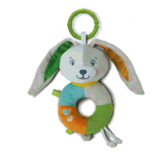 17787 Baby Clementoni - Lovely Rabbit Rattle