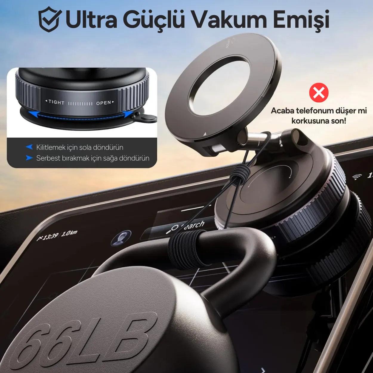 Ultra Strong Vacuum Magnetic Phone Holder