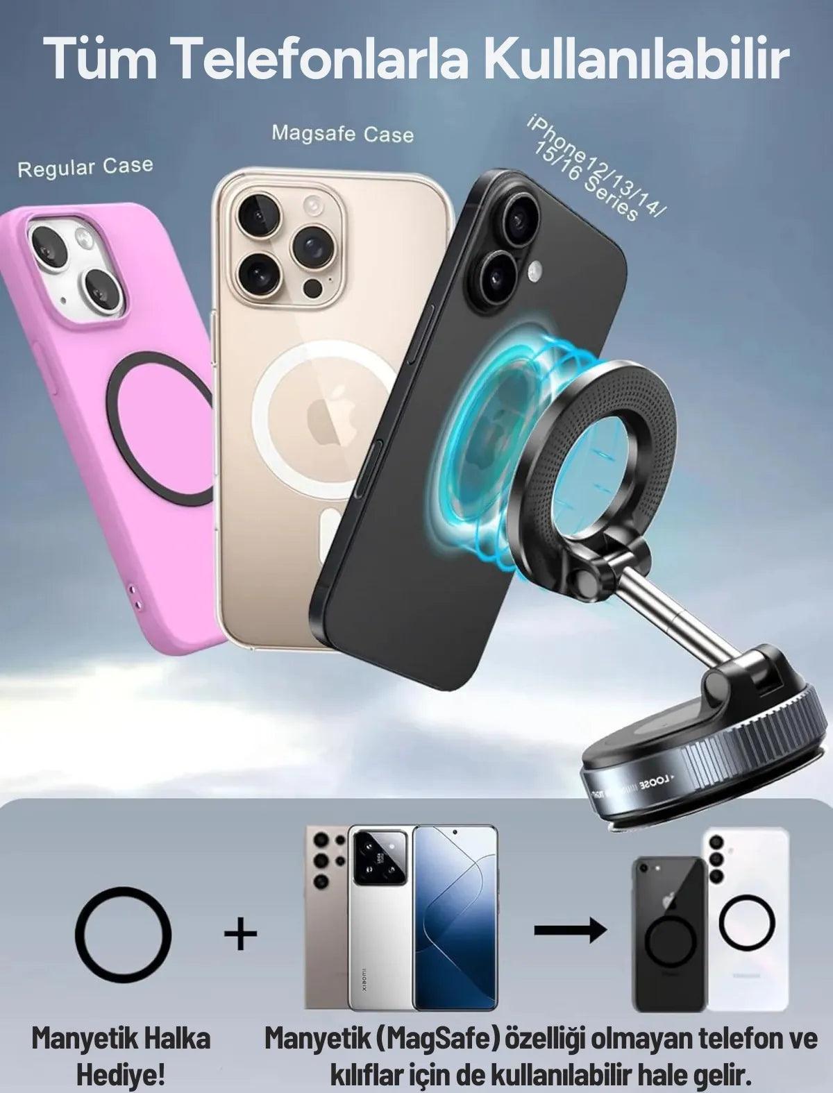Ultra Strong Vacuum Magnetic Phone Holder