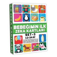 Nessiworld 2212 Educational Cards 12-24 Months Intelligence Cards - Diytoys
