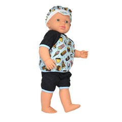 2251 Dimple, Talking Alish Male Bald Doll 55 cm