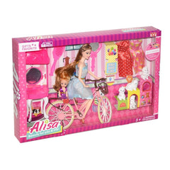 255 Efe, Alisa and Her Bike Play Set / +3 years old
