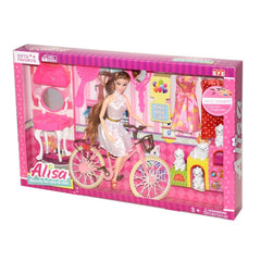 255 Efe, Alisa and Her Bike Play Set / +3 years old