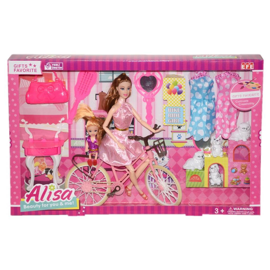 255 Efe, Alisa and Her Bike Play Set / +3 years old